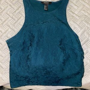Deep blue fashion top
